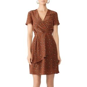 RTR Slate + Willow Rust Leopard Print Dress - size 4